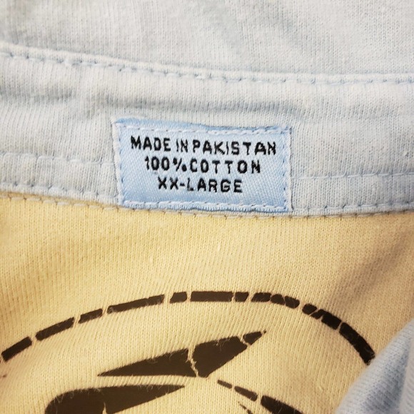 Kirra mens Blue Stripe Short Sleeved Collare Polo Shirt Size 2XL XXL 100% Cotton - Picture 4 of 11